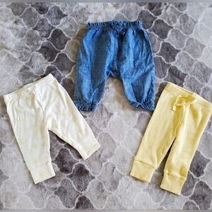Baby Gap Pants Set Of 3 Size 3-6M